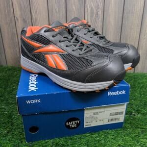 Reebok Work Ketee Pewter Oxford Safety Toe Construction Warehouse Sneaker 10.5